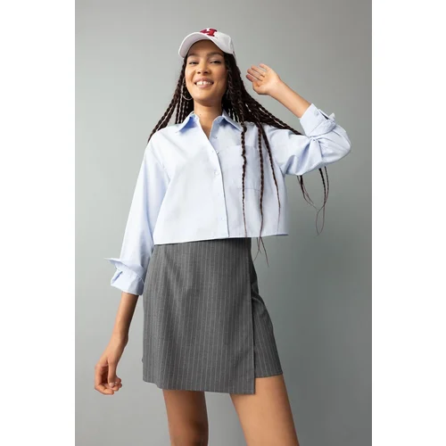 Defacto Striped Capped Mini Skirt