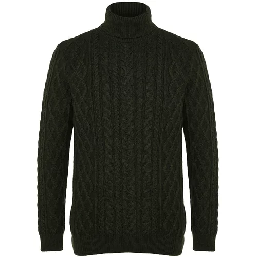 Trendyol Sweater - Khaki - Slim fit