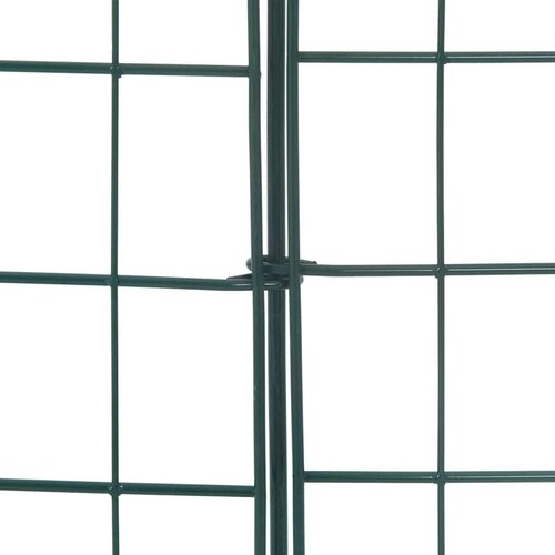 VidaXL Set ograde za ribnjak 8 pcs Zelena 50 x 80 cm Čelik Slike
