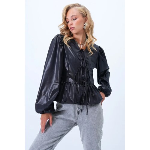 Trend Alacati Stili Ženska bluza Alc-X14418, Crna Cene