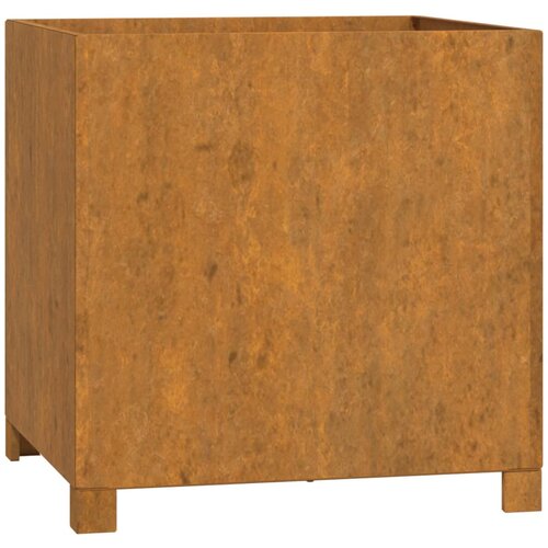 vidaXL Cvetlično korito z nogami zarjavelo 49x47x50 cm corten jeklo, (20981664) Cene