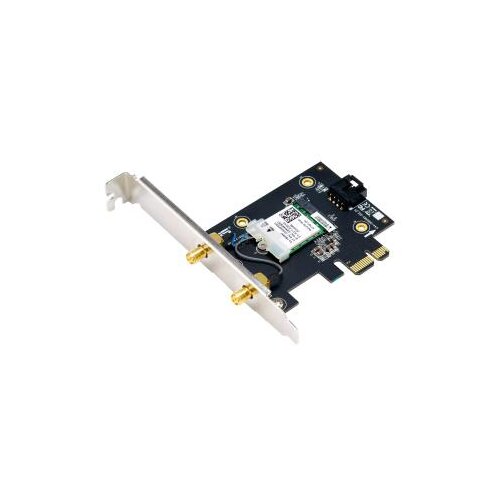 Asus Mrežna kartica PCE-BE6500 WiFi 7/PCI-E /6GHz band 4096-QAM/BT5.4 WPA3/2 antene Slike
