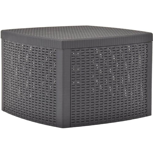 vidaXL Stranska mizica mocha 54x54x36,5 cm plastika, (20625449) Cene