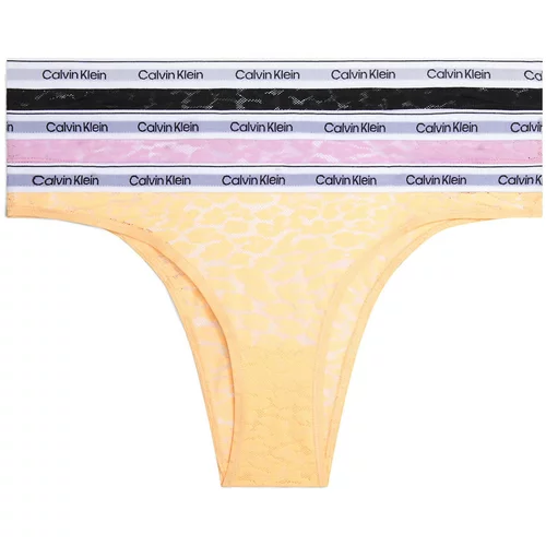 Calvin Klein Underwear Spodnje hlačke svetlo oranžna / svetlo roza / črna / bela