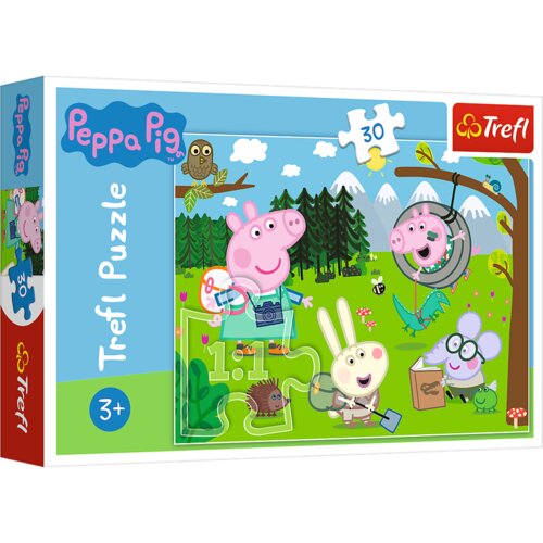 Trefl Puzzle &amp;Scaron;umska avantura &amp;ndash; Peppa Pig, 30 dijelova Slike