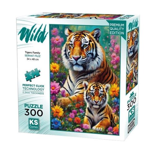 KS Games Igračka puzzle Porodica Tigrova 300 dijelova 19258 Slike
