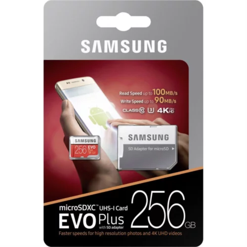 Samsung SPOMINSKA KARTICA EVO PLUS 256GB micro SDXC class 10 100 MBs
