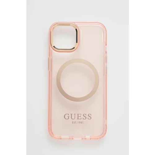 Guess Etui za telefon iPhone 14 6,1" roza barva