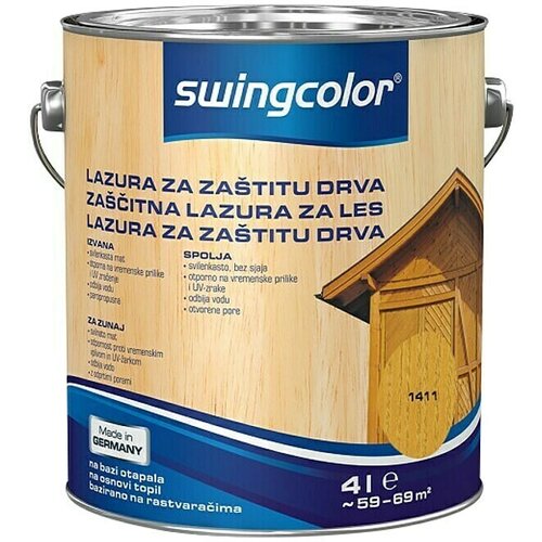 SWINGCOLOR lazura za drvo (Bor, 4 l) Slike