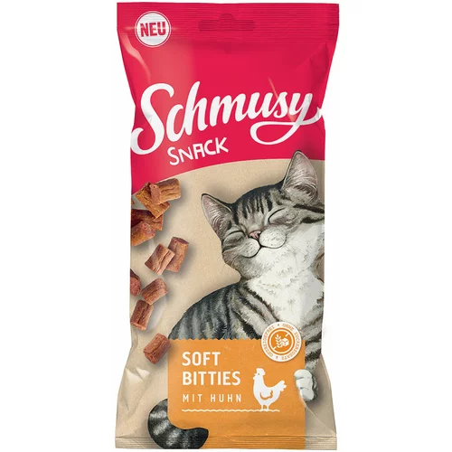 Schmusy Snack Soft Bitties - Piščanec (8 x 60 g)