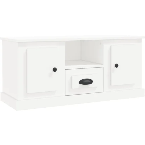 MAISON CHIC TV omarica - TV stojalo - Televizijska omarica bela 100x35,5x45 cm inženirski les, (21699184)