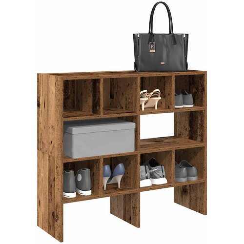 Furnova Regal za čevlje 2 kosa zložljiva starinski les 89,5x30x40 cm, (21955533) Cene