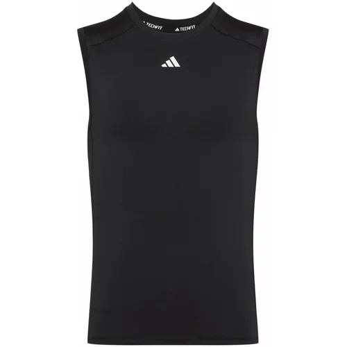 Adidas Funkcionalna majica 'Techfit ' črna / bela