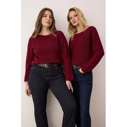 TRENDYOLMILLA ženski duks Twoaw26Kz00103, bordo Cene
