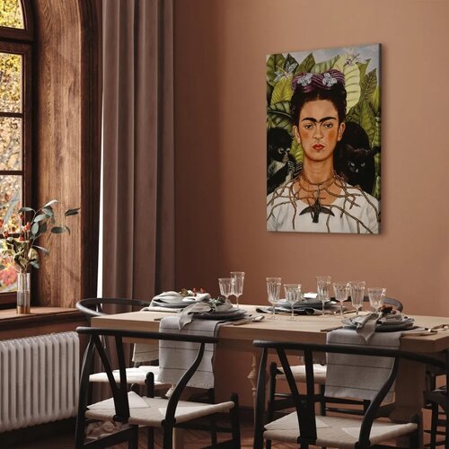  Slika - Frida Kahlo &amp;ndash; Self-Portrait with Thorn Necklace and Hummingbird 20x30 Premium Print Slike