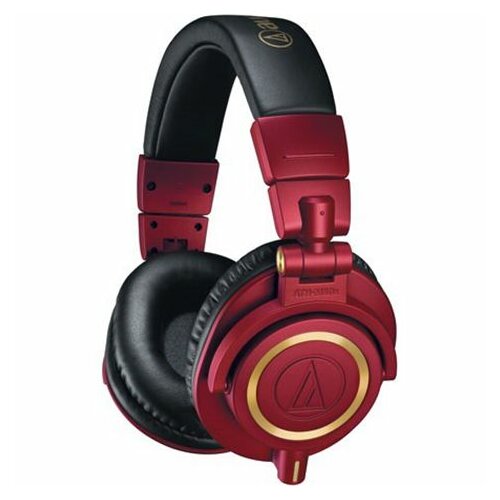 Audio Technica studijske ATH-M50x, crvene slušalice Slike