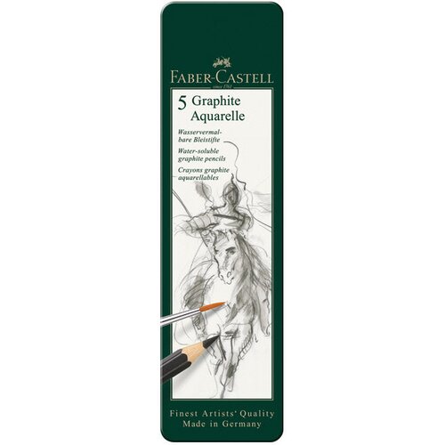  GRAFITNA PK5 U METALNOJ KUTIJI AQUARELLE FABER CASTELL 117805 Slike