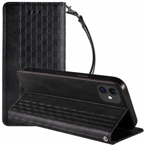 HURTEL MAGNET STRAP CASE ETUI OBUDOWA POKROWIEC FUTERAŁ DO IPHONE 12 CZARNY, (21974223) Cene