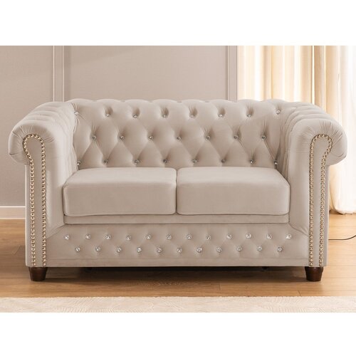 Ropez Bež bar&amp;scaron;unasti sklopiva sofa 148 cm York Blik &amp;ndash; Slike