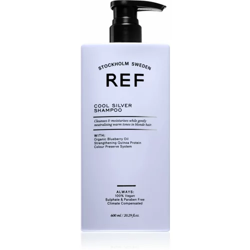 REF Cool Silver Shampoo srebrni šampon neutralizirajući žuti tonovi 600 ml