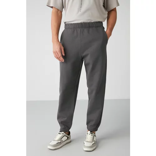 GRIMELANGE Inside Men's Regular Fit Soft Fabric Elastic Waist Sweatpant