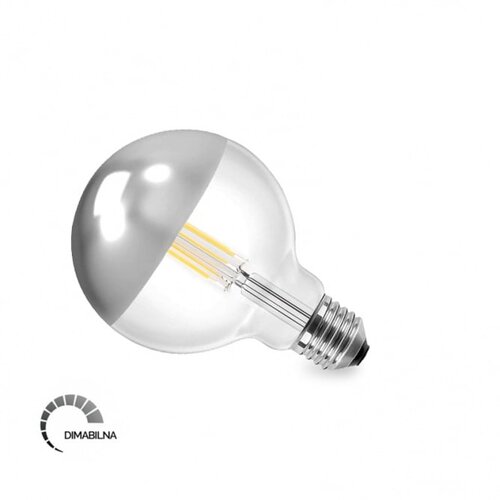 Bb Link LED SIJALICA FILAMENT DIM G125 8W E27 2700K 1055lm TOP SILVER Slike