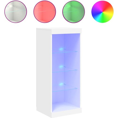 Maison Chic Komoda - Predalnik z LED lučkami bela 41x37x100 cm, (21717071) Cene