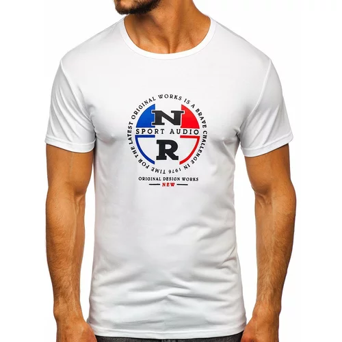 Kesi Men's T-shirt with print SS11092 - white,