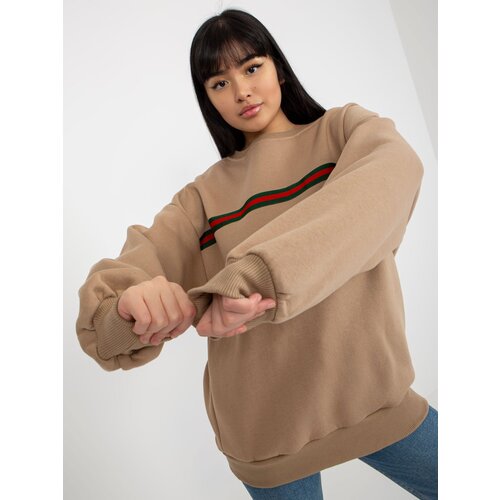 Ex moda Sweatshirt-EM-BL-760.01-dark beige Slike