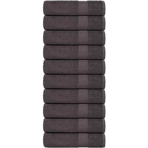 vidaXL Brisače za roke 10 kos FROGN antracit 50x100 cm 100% bombaž Cene