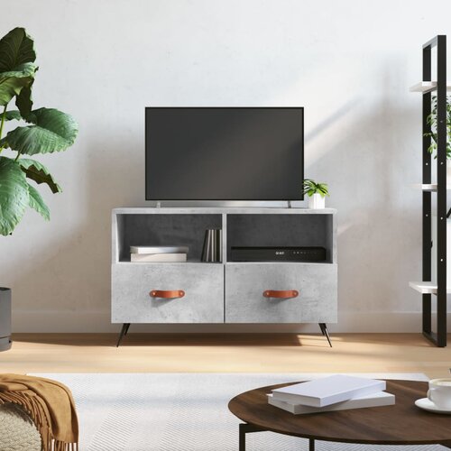 vidaXL TV omarica betonsko siva 80x36x50 cm inženirski les Cene