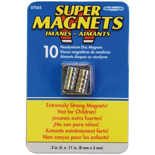 Magnet neodijumski mag. 8x3mm 10 kom. BN205016 Slike