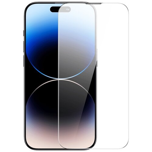 Baseus Kaljeno steklo za iPhone 14 Pro Max s pokrovom zvočnika 0,4mm SET, (21521940) Cene