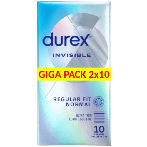 Durex Invisible Extra Sensitive - tanek kondom (2x10 kosov) Cene