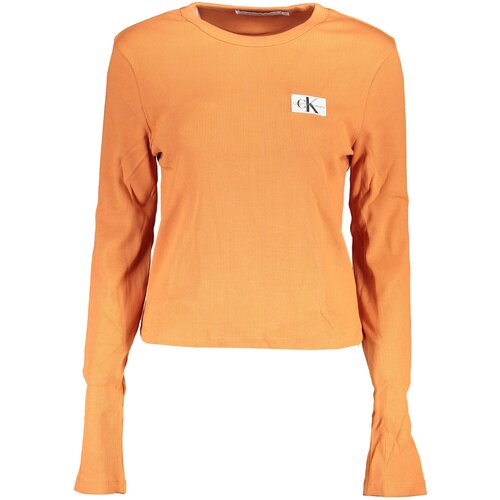 Calvin Klein WOMEN&#39;S LONG SLEEVE T-SHIRT ORANGE Cene