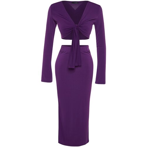 Trendyol Two-Piece Set - Purple - Slim fit Slike