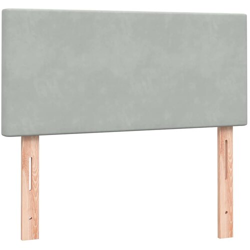 Box Spring krevet s madracem svijetlo sivi 80x210 cm bar&amp;scaron;un Slike
