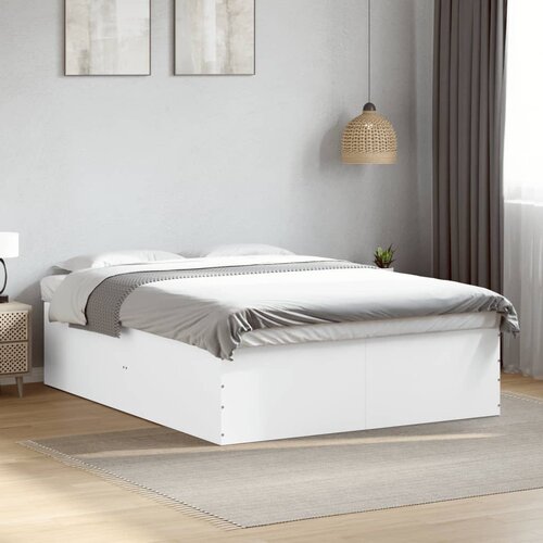 Furnova Posteljni okvir bel 160x200 cm inženirski les, (21942563) Slike