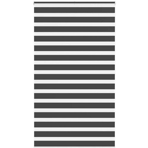 vidaXL Zavjesa zebra crna 125x200 cm širina tkanine 120,9 cm poliester Cijene