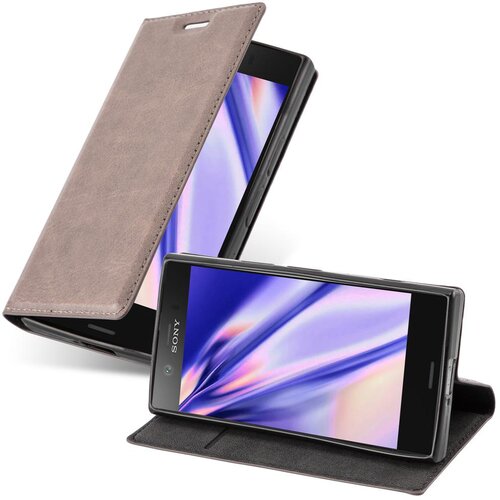 Cadorabo Ohi&scaron;je, združljivo z Sony Xperia Z1 COMPACT v kavovinsko rdeča - Za&scaron;čitni ovitek z magnetnim zapiranjem, stoječo funkcijo in režo za kartice, (20558292) Cene