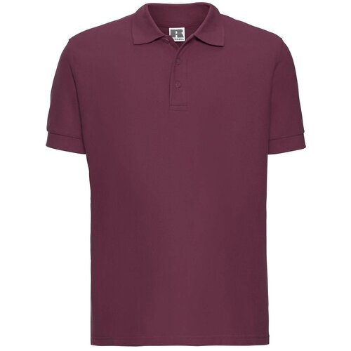 RUSSELL Men&amp;#039;s burgundy cotton polo shirt Ultimate Slike