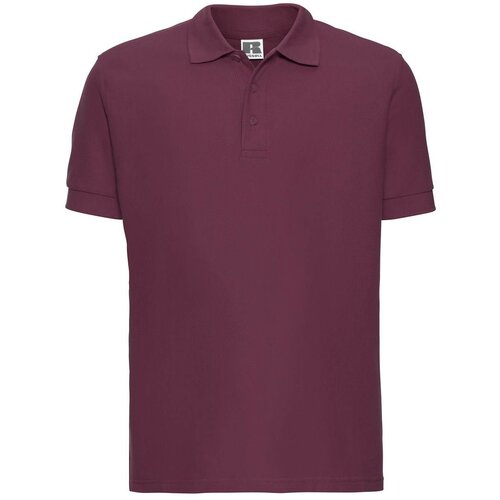 RUSSELL Men's burgundy cotton polo shirt Ultimate Cene