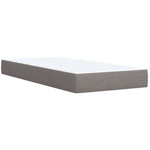vidaXL Box spring postelja z vzmetnico taupe 100x200 cm blago, (21305702) Cene