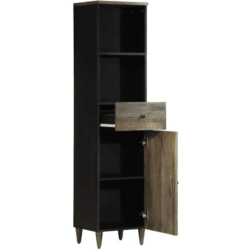 Maison Chic Kopalniška omarica - Kopalniški kabinet 38x33x160 cm trden mangov les, (21794757) Cene