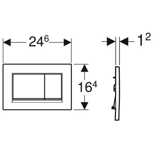 Geberit tipka Sigma 30 bela /pozlaćena /bela (115.883.KK.1) Cene