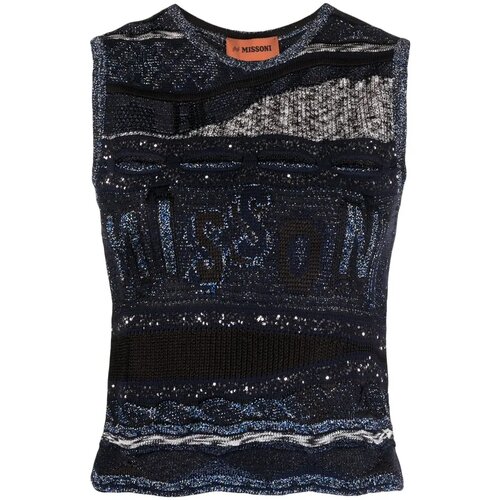 Missoni Ženska majica bez rukava MIDS22WK0C-S7270, Teget Slike