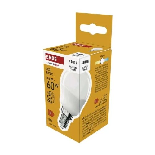 Emos zl1f48 Led sijalica basic mini globe 8,8w(60w) 806lm e14 nw ( 3650 ) Slike