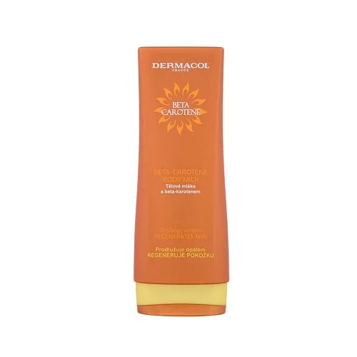 Dermacol Beta Carotene Body Milk losjon za telo z beta karotenom za podaljšanje zagorelega videza 200 ml unisex