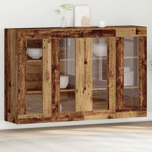  Zidni ormari 2 pcs Staro drvo 69,5 x 34 x 90 cm Slike