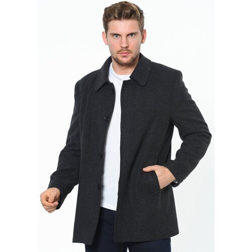 Dewberry PLT8206 MEN'S COAT-PATTERNED ANTHRACITE Cene